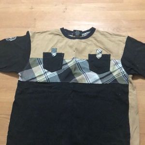 It’s a tan and black shirt from “ red ape” it’s in great condition